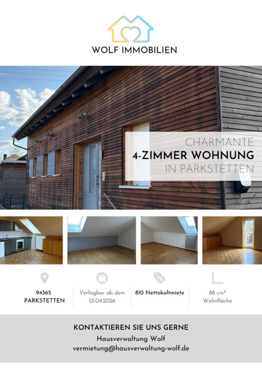 Thumbnail-4-Zimmer-Wohnung in Parkstetten bei Straubing