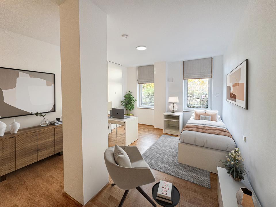 Thumbnail-Smartes Wohnen im Süden Frankfurts: 1-Zimmer Apartment