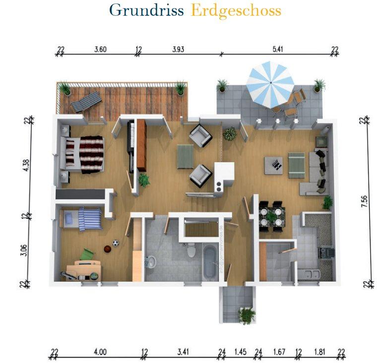Thumbnail-108m² Einfamilienhaus Garten Carport Wintergarten Terasse Wohnung