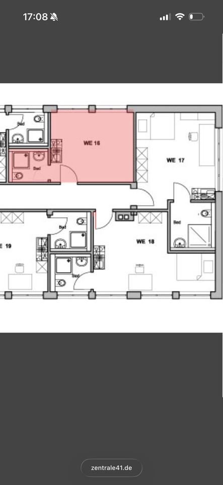 Thumbnail-1-Zimmer Wohnung zum 01.06.2026 in Flensburg Studenten Azubis