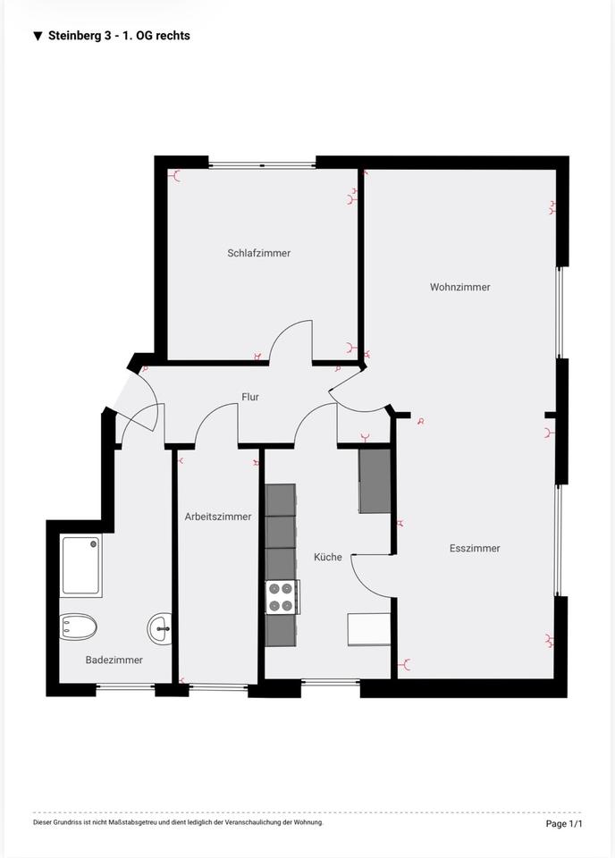 Thumbnail-Schöne und helle 2,5 Zimmerwohnung in Dassendorf