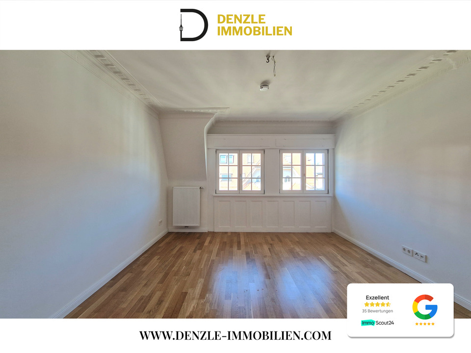 Thumbnail-Exklusive DG-Altbauwohnung mit sonnigem Balkon und Fernblick