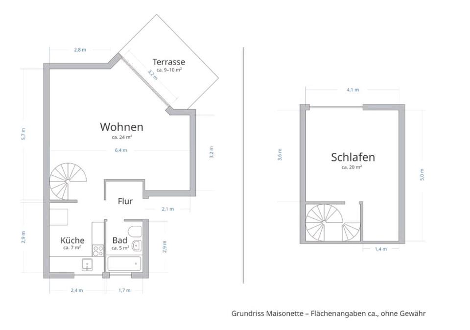 Thumbnail-2-Zimmer-Maisonettewohnung in ruhiger, grüner Lage von Frohnau