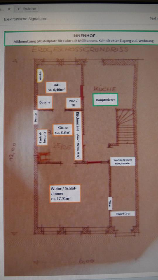 Thumbnail-1 Zimmerwohnung mit einer Grundfläche von 33m²