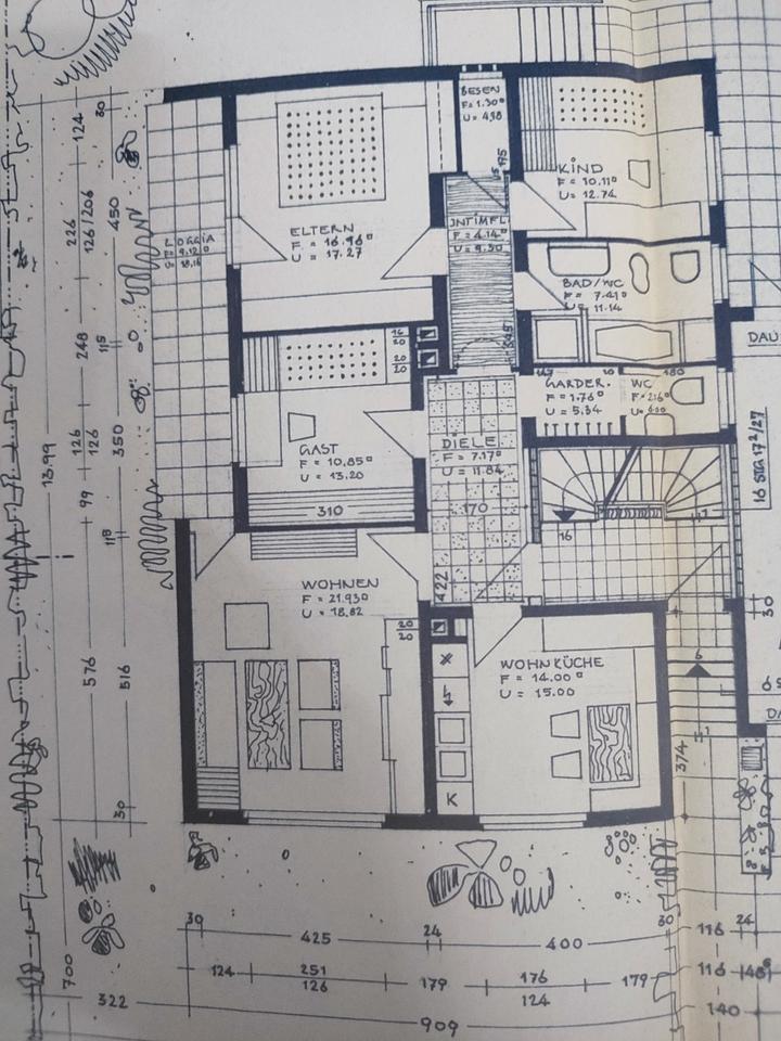 Thumbnail-EG 4-Zimmer-Wohnung mit Garten in Fernwald-Steinbach zu vermie