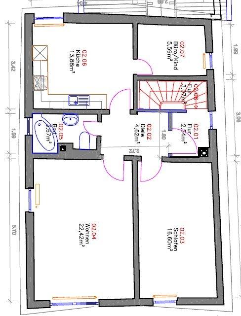 Thumbnail-Charmante,frisch renovierte 3-ZKB-Altbauwohnung in zentraler Lage