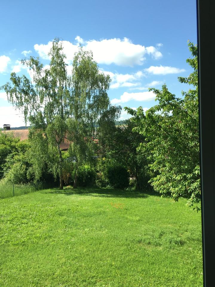 Thumbnail-4,5 Zimmer Wohnung wie Haus Terrasse Garten Garage EBK Kamin