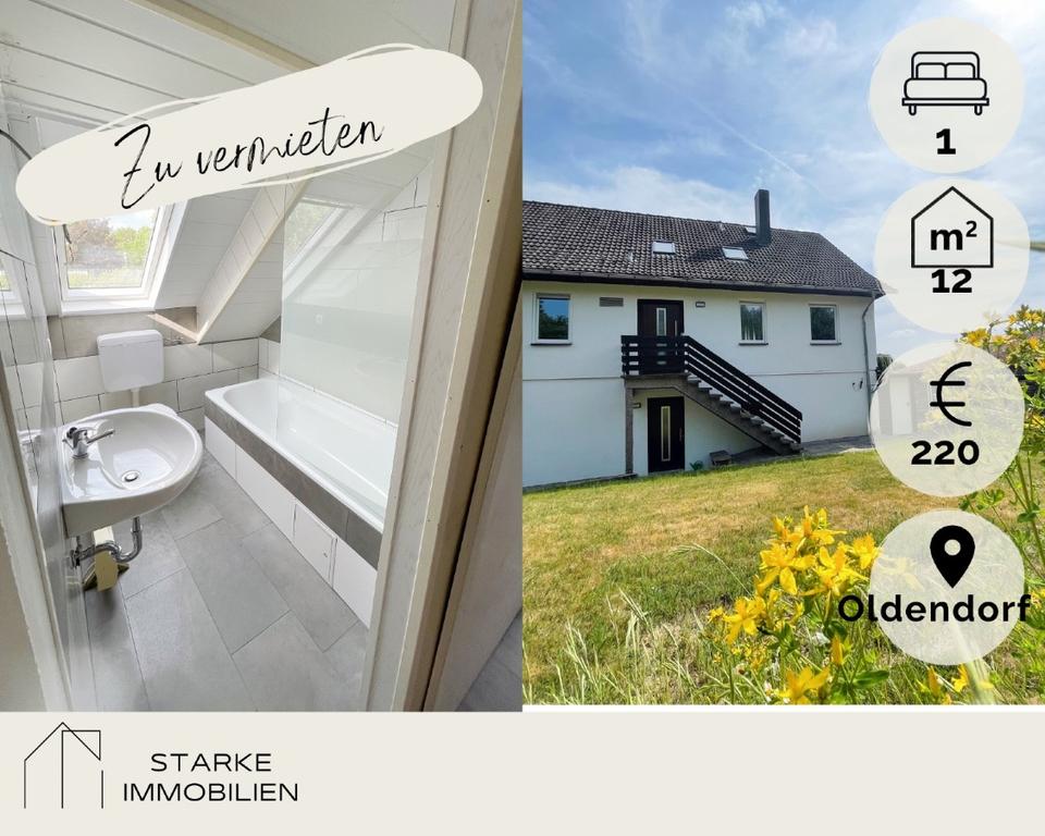 Thumbnail-**Gemütliche 1Zi-Whg modern renoviert in Oldendorf zu vermieten**