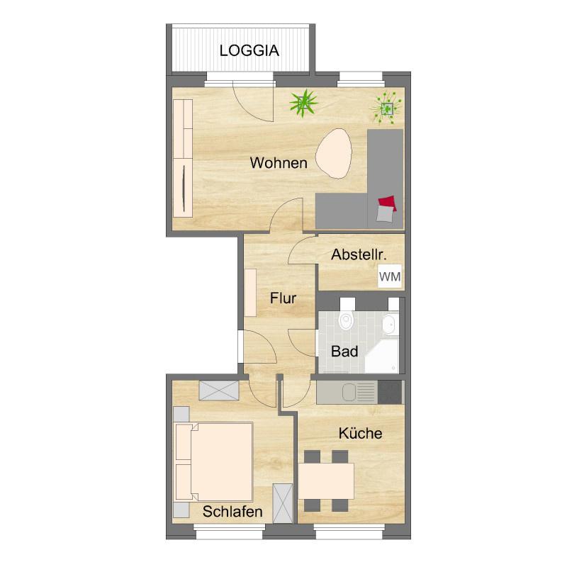 Thumbnail-2-Raum-Umbauwohnung mit Abstellraum!