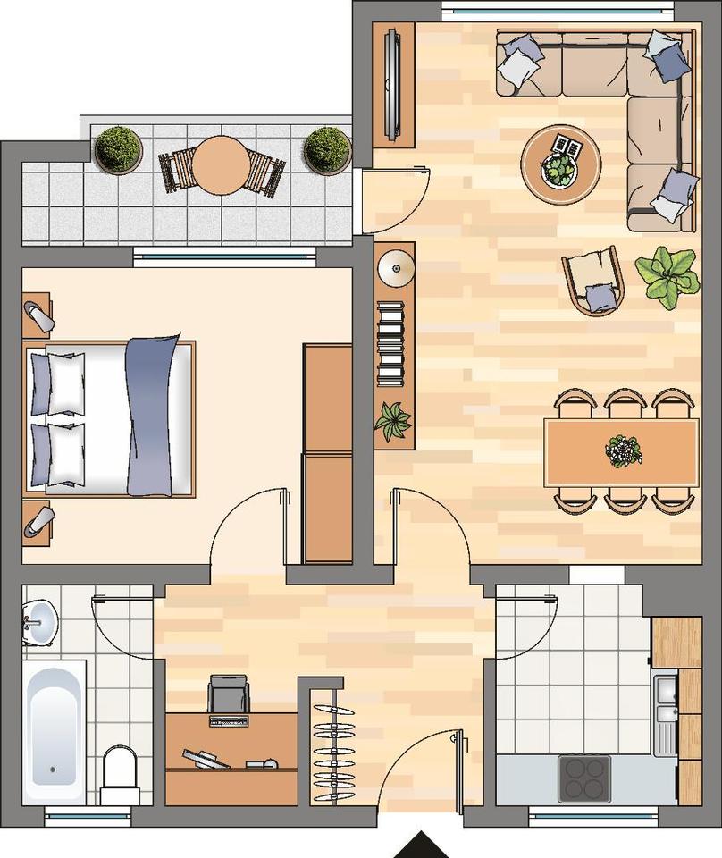 Thumbnail-2-Zimmer-Wohnung in Dortmund Wickede