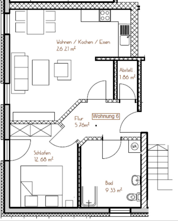 Thumbnail-zentral gelegene 2 Zimmerwohnung am Marktplatz