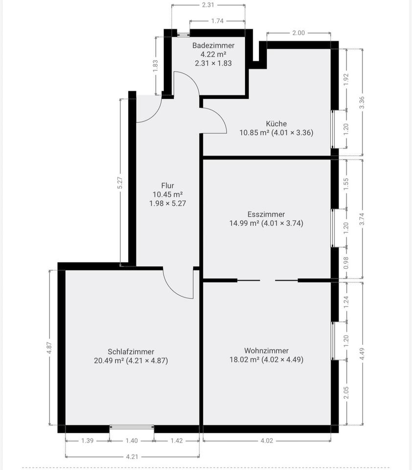 Thumbnail-Hochwertige 3-Zimmer Wohnung (79qm) im Herzen von Bad Nenndorf