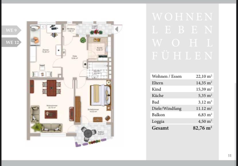 Thumbnail-Schöne, Zentrale, gut gepflegte drei Zimmer Wohnung in lamperthei