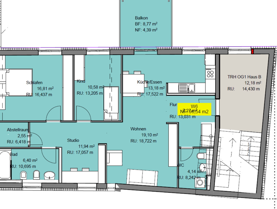 Thumbnail-3,5 Zimmer Wohnung in bester Innenstadtlage