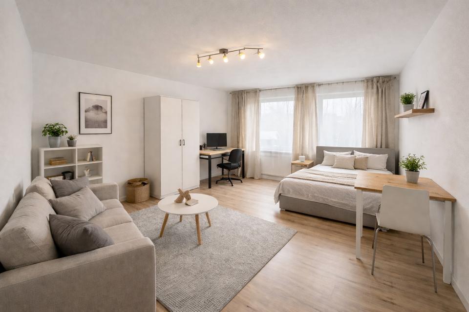 Thumbnail-Voll möblierte 1-Zimmer-Wohnung in Höchberg 33qm