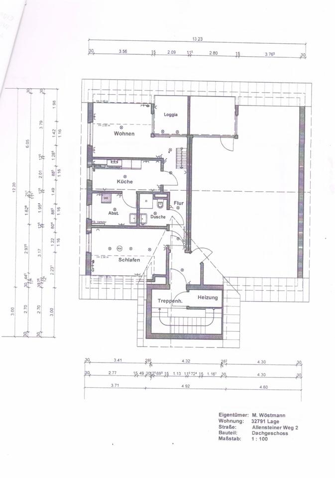 Thumbnail-schöne 60m2 3-Zimmer Wohnung im DG mit EBK, Loggia und Stellplatz