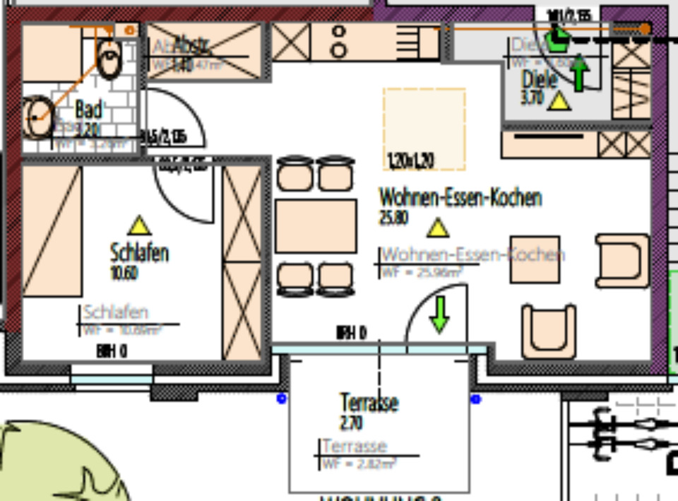 Thumbnail-Gemütliche Erdgeschosswohnung mit Terrasse - inkl. Küche