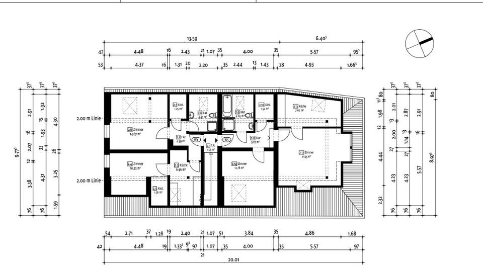 Thumbnail-2-Zimmer-Dachgeschosswohnung – mit Stellplatz & Garten