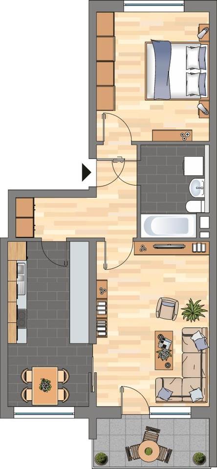 Thumbnail-2-Zimmer-Wohnung in Grünstadt