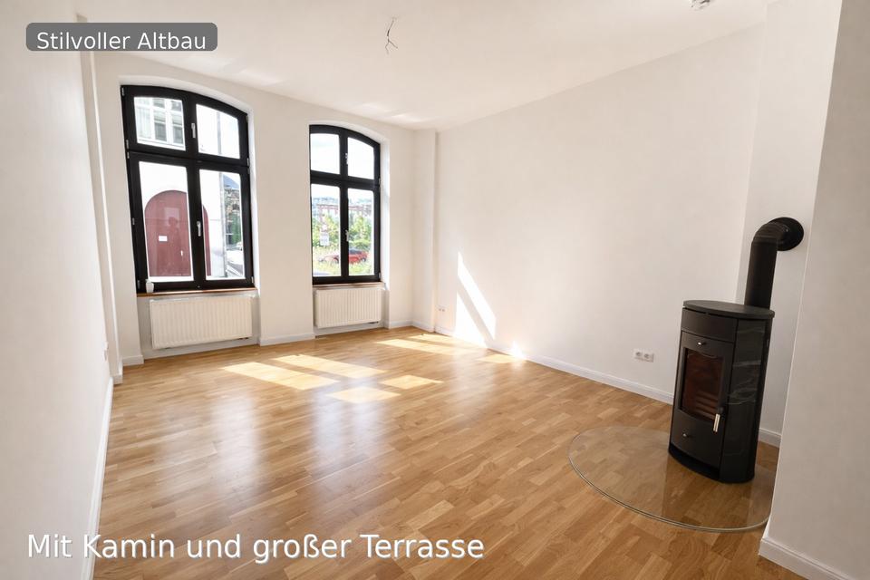 Thumbnail-Stilvolle Altbauwohnung mit Kamin großer Terrasse - opt. möbliert
