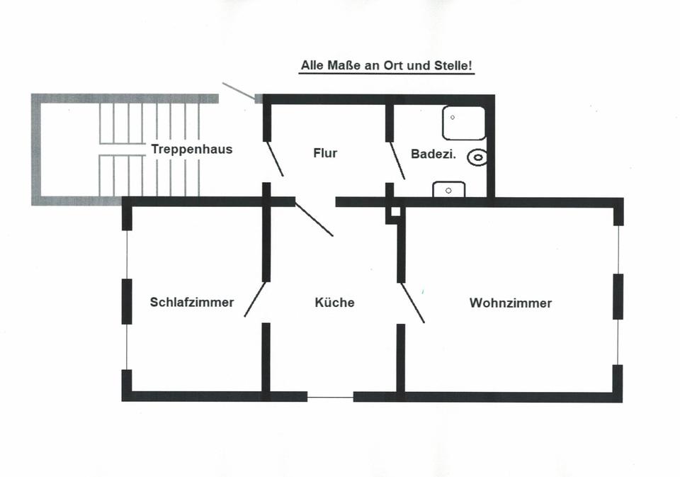 Thumbnail-schönerenovierte Single-Wohnung in Schwelm-City zu vermieten.