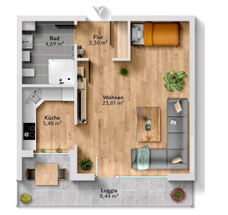 Thumbnail-Wohnung für 3 Monate zu vermieten