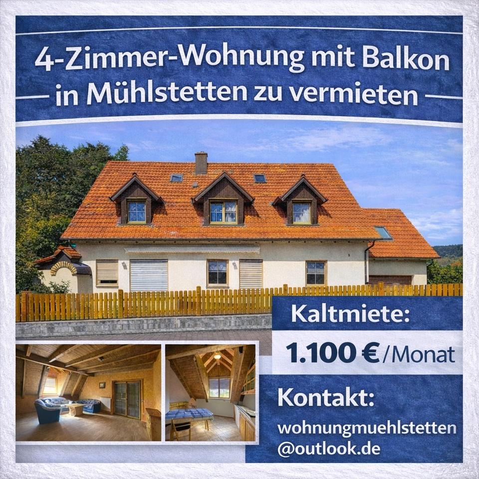Thumbnail-Helle 4-Zimmer Wohnung mit Balkon in Mühlstetten