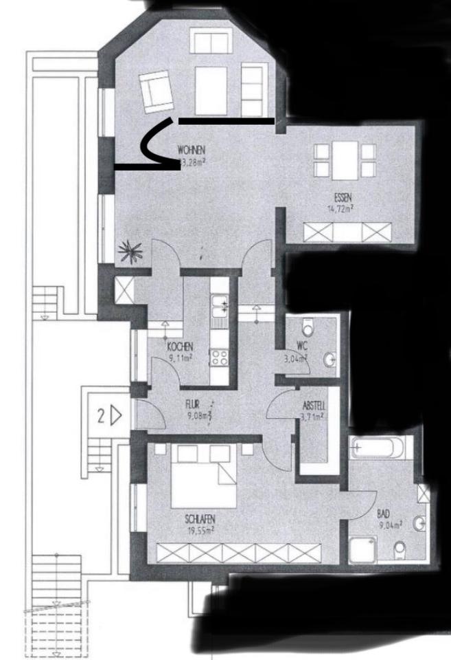 Thumbnail-3 Zimmer Wohnung