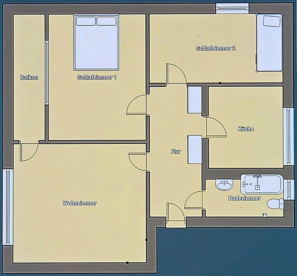 Thumbnail-3-Zimmer-Wohnung in Osnabrück-Schinkel Ost – Balkon, gute Lage