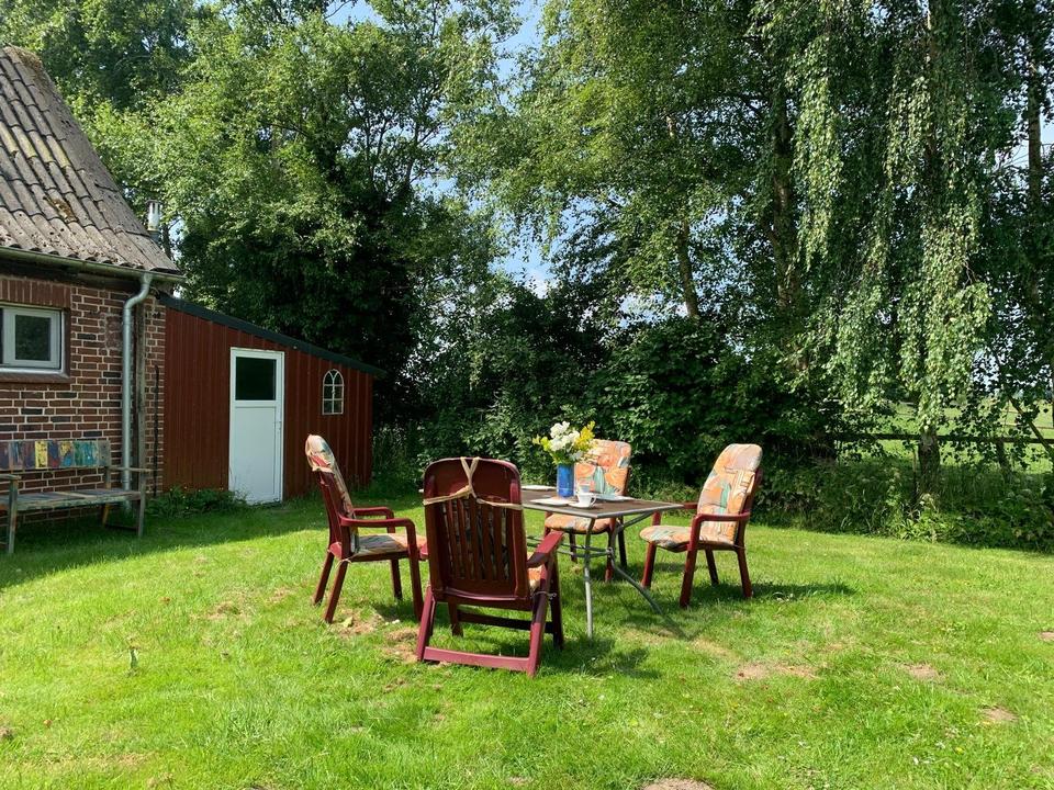 Thumbnail-Ferienhaus Elbe Alleinlage 5 Personen Hunde ok Garten Kaminofen