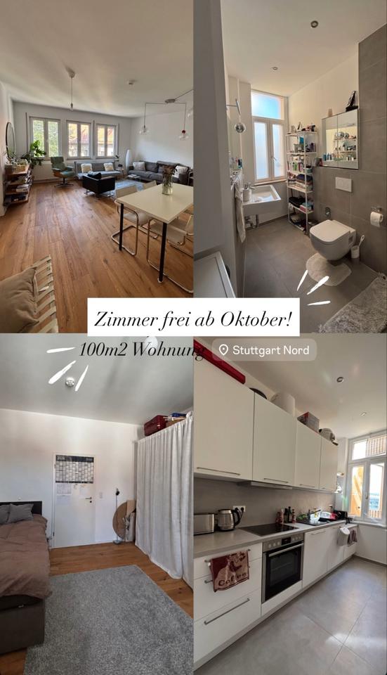 Thumbnail-WG Zimmer frei in 100m2 Wohnung in Stuttgart Nord