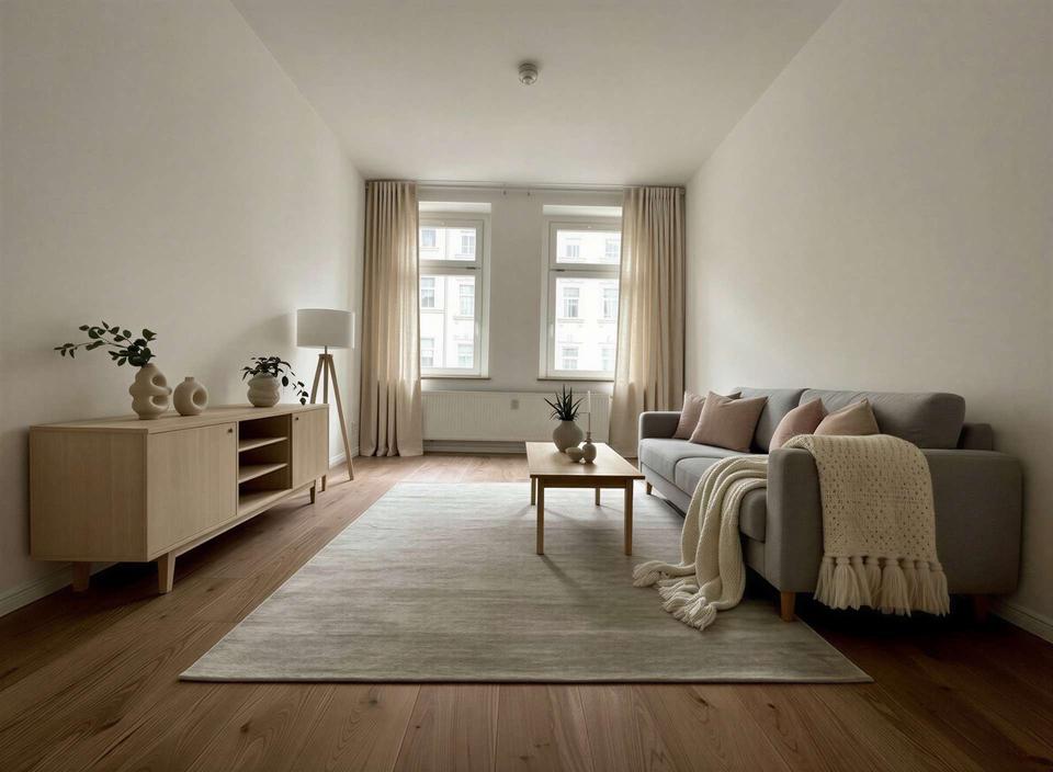 Thumbnail-*Neu!* Stilvolle Wohnung in Gohlis – frisch renoviert mit Balkon, Küche und Tageslichtbad