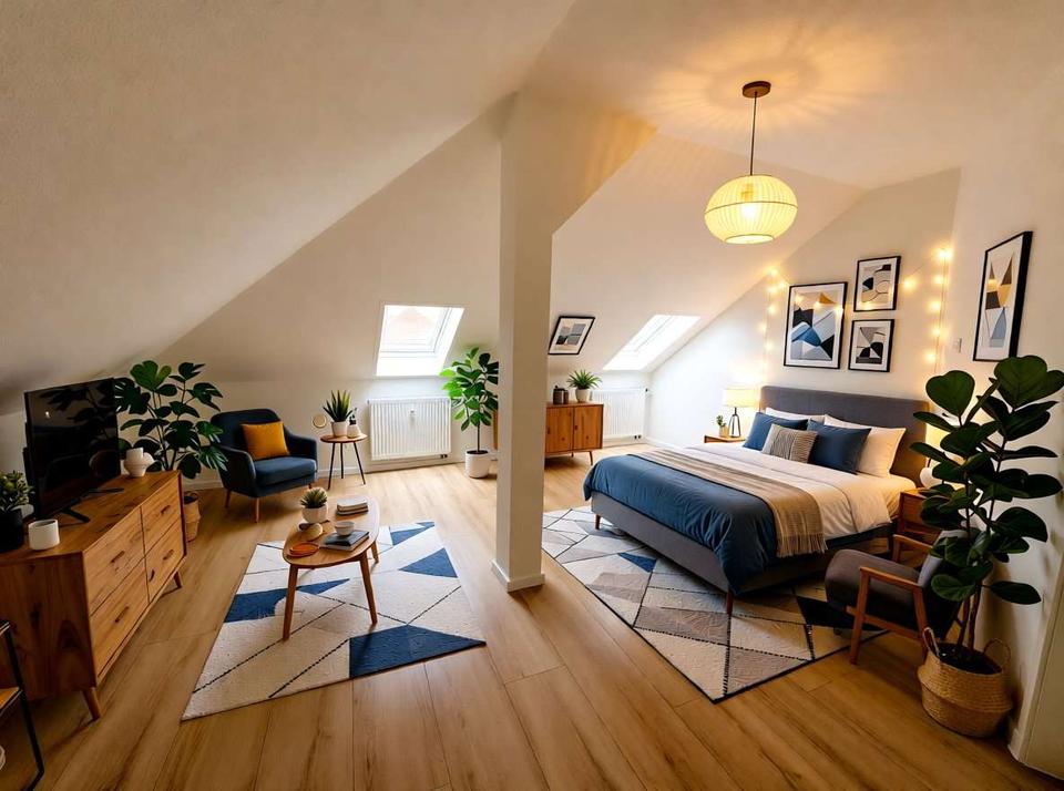 Thumbnail-NEU! Exklusives Apartment im Dachgeschoss I Neue Einbauküche I Tageslichtbad mit Wanne