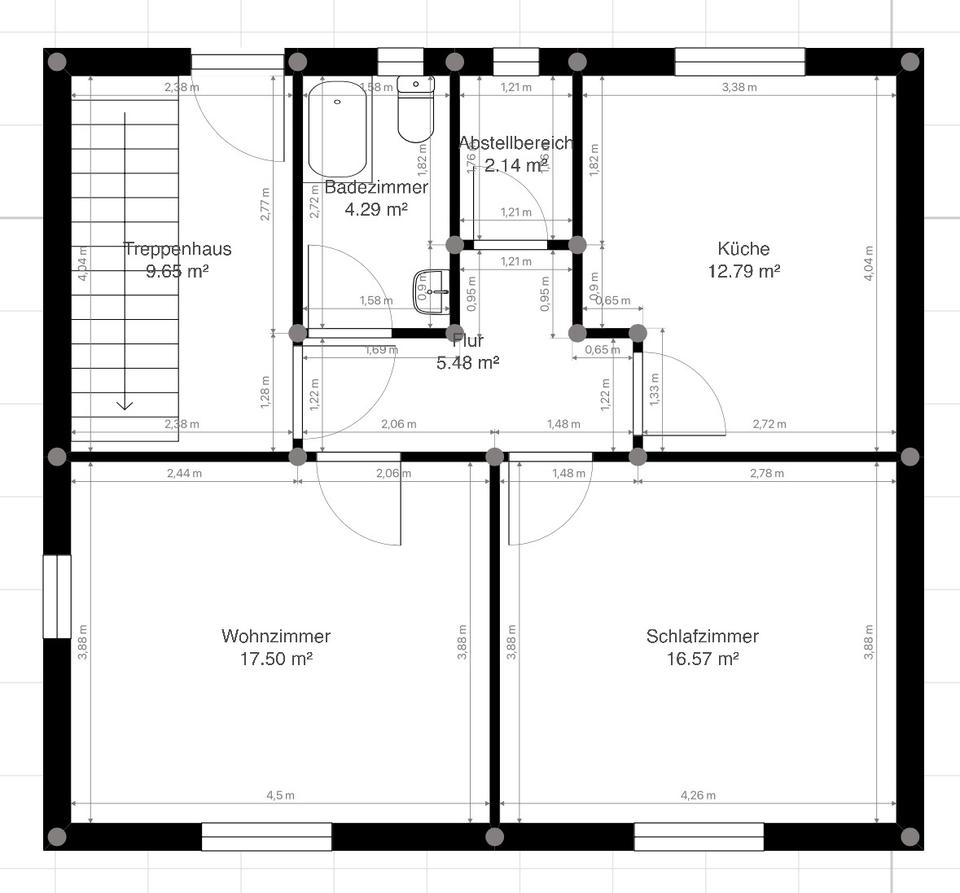 Thumbnail-Frisch kernsanierte 2-Zimmer-Wohnung mit Terrasse in Ergoldsbach
