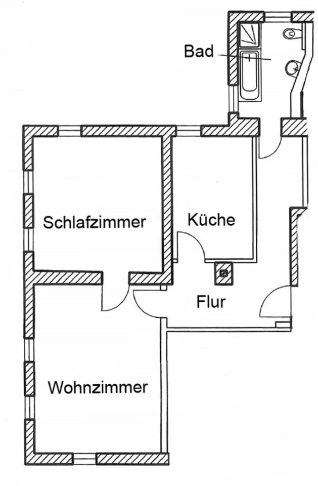 Thumbnail-Moderne, großzügige 2 - Zimmer Wohnung in Schirgiswalde ab sofort