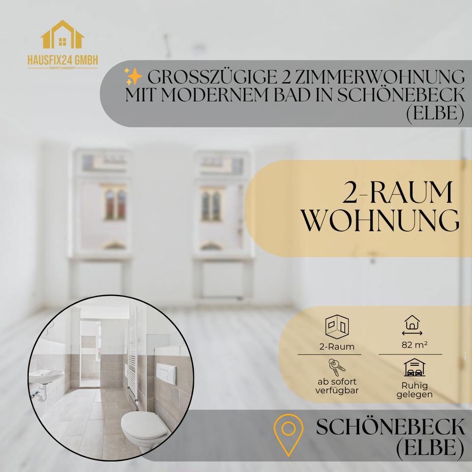 Thumbnail-✨ Großzügige 2 Zimmerwohnung mit modernem Bad in Schönebeck (Elbe)