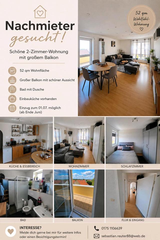 Thumbnail-!ANFRAGESTOPP!!! Nachmieter für eine 2 Zimmer Wohnung (Ende Juni)