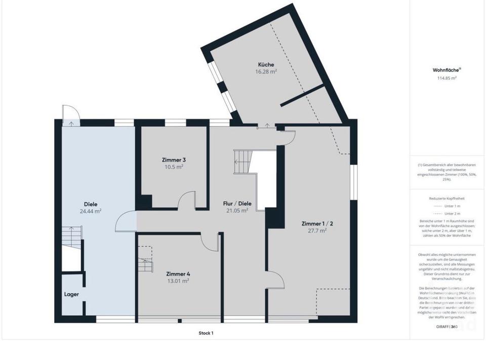 Thumbnail-6-Zimmer-Wohnung mit Dachboden-zentral gelegen und viel Potenzial