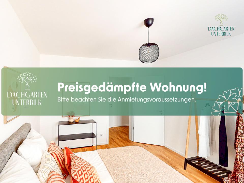 Thumbnail-Zuhause im DACHGARTEN UNTERBILK (mietpreisgedämpftes Wohnen) – Komfort trifft auf klare Raumstruktur