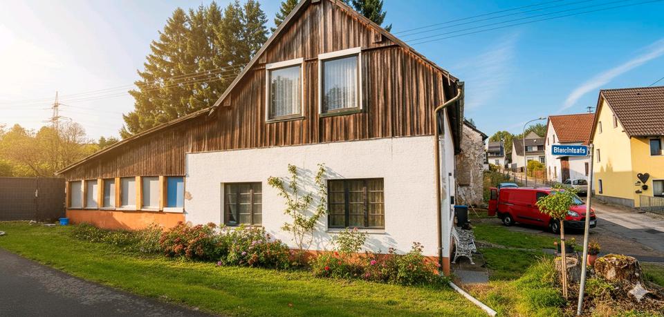 Thumbnail-Doppelhaus in der Eifel mit Riesen Garten