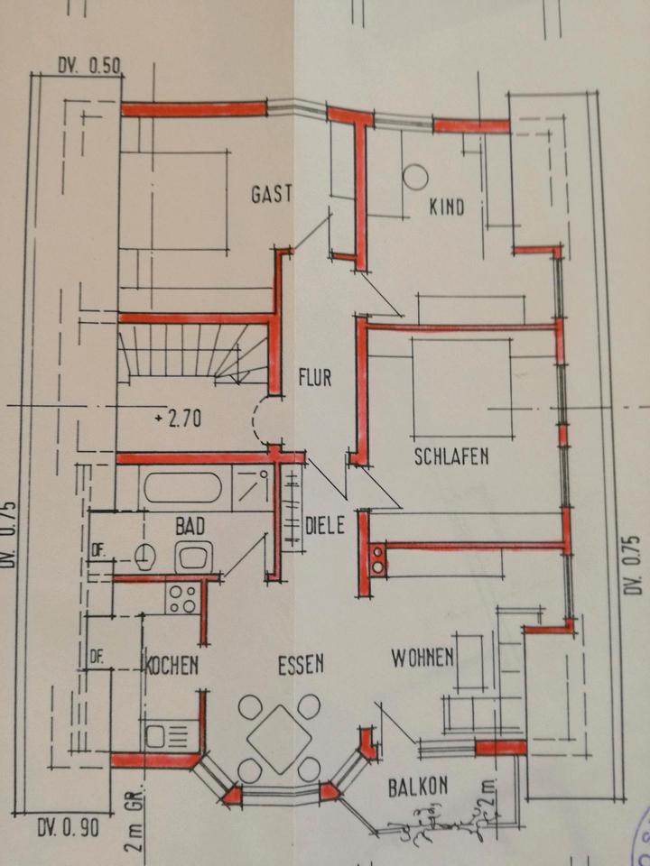 Thumbnail-4,5-Zimmer-Wohnung im DG, 90 qm in Dankoltsweiler