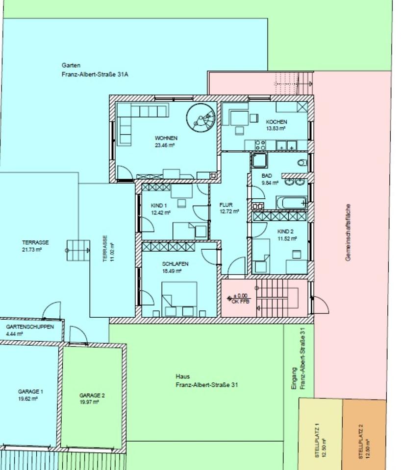 Thumbnail-Großzügige helle 5-Zimmer-Wohnung mit Terrasse u Garten in Allach