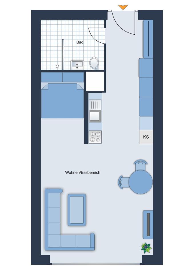 Thumbnail-Modernes voll ausgestattetes Mikroapartment im Zentrum
