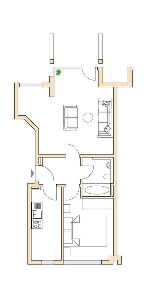 Thumbnail-2 Zimmer Wohnung mit Garten - Lichtenberg Nähe S Nöldnerplatz