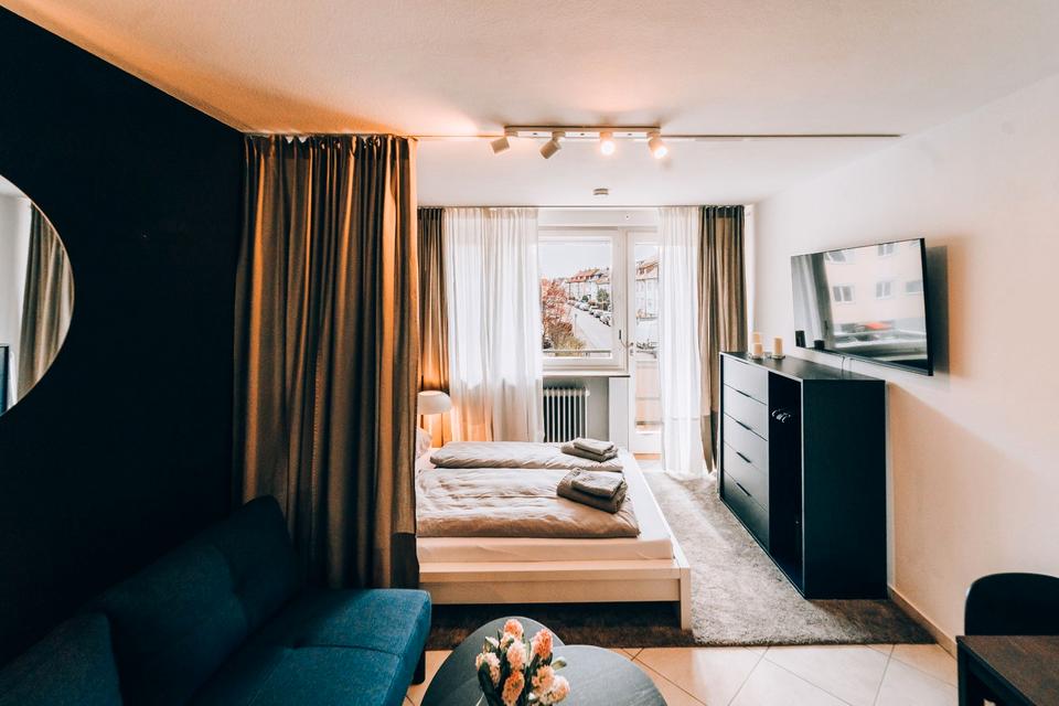 Thumbnail-Möblierte 1,5 Zi. Wohnung mit Balkon Stuttgart Nähe Mercedes