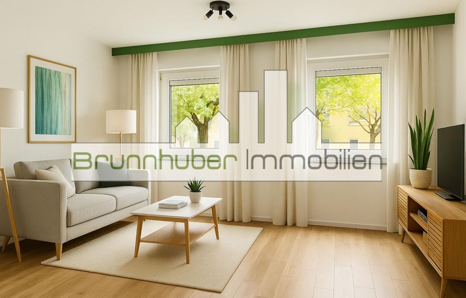 Thumbnail-NEU: Helle, renovierte 2-Zimmerwohnung mit Garage in Schweinfurt zu vermieten