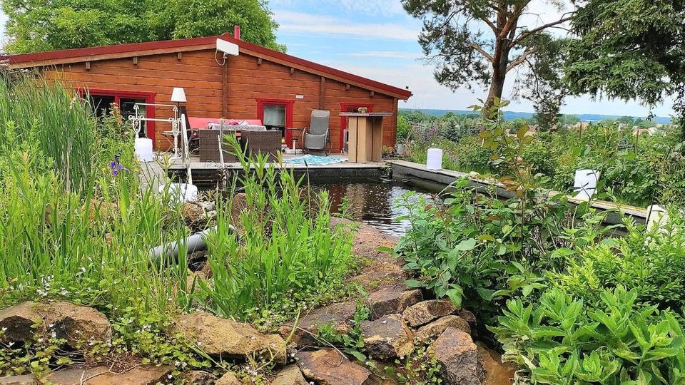 Thumbnail-Exklusives Blockbohlenhaus ….wohnen wie im Urlaub