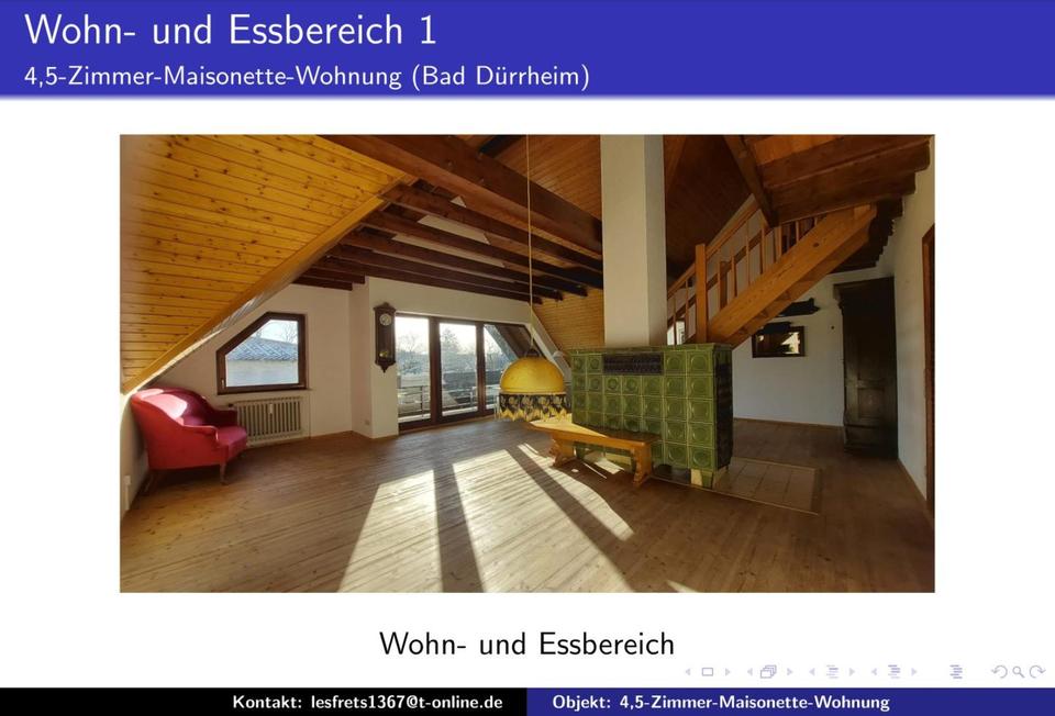 Thumbnail-Sehr schöne 4,5-Zi.-Maisonette-Whg. (148 m²) in Bad Dürrheim
