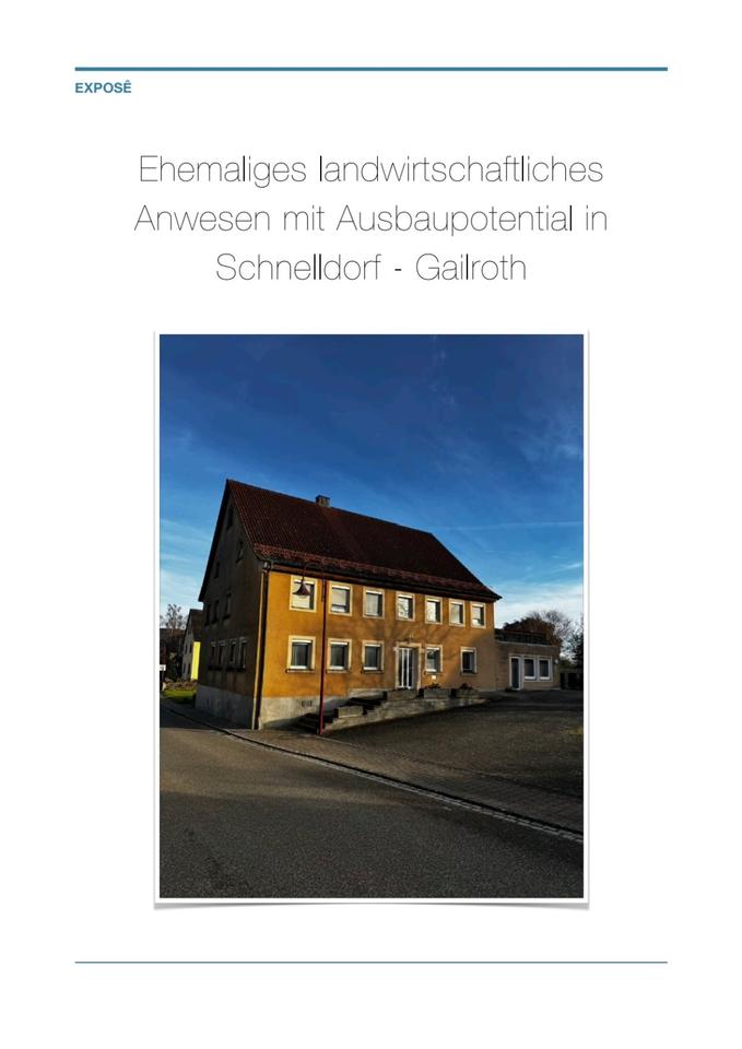 Thumbnail-Ehem. landwirtschaftliches Anwesen mit Potential in Gailroth