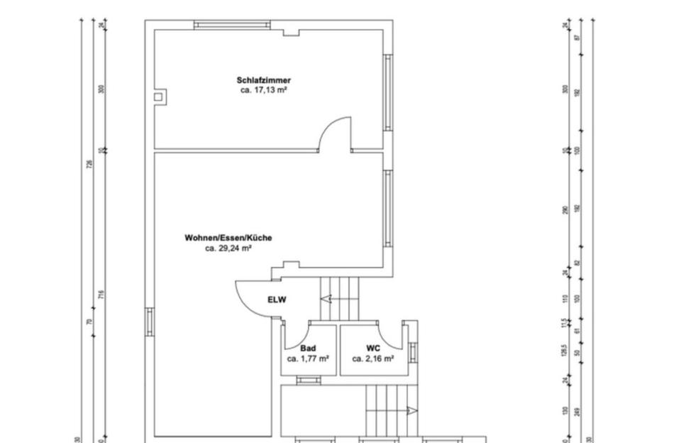 Thumbnail-Alleiniges Wohngefühl in 2-Zimmer EG Wohnung mit Terrasse und Gar